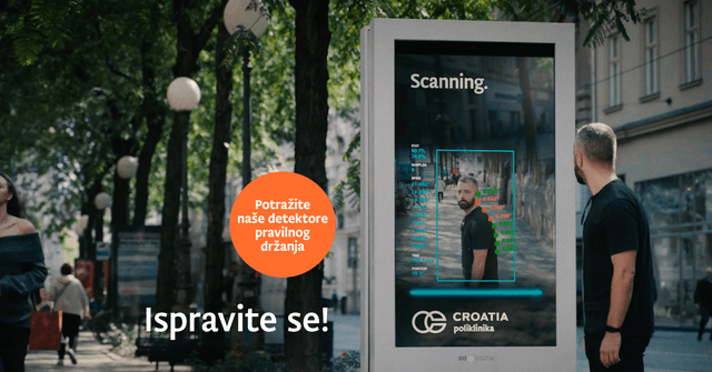 Besplatno provjerite svoje držanje na interaktivnim ekranima diljem Hrvatske